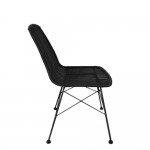 DENMARK ΚΑΡΕΚΛΑ ΜΑΥΡΟ 44x57x81cm c543200