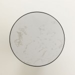 LAMP SIDE TABLE ΛΕΥΚΟ ΜΑΥΡΟ 41x41x63 5cm c543203