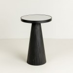 LAMP SIDE TABLE ΛΕΥΚΟ ΜΑΥΡΟ 36x36x55cm c543204