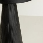 LAMP SIDE TABLE ΛΕΥΚΟ ΜΑΥΡΟ 36x36x55cm c543204