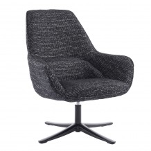 TIFFANY ΠΟΛΥΘΡΟΝΑ ΠΕΡΙΣΤΡΕΦΟΜΕΝΗ ΜΑΥΡΟ ΜΕ PATTERN 80x75x90cm c543214