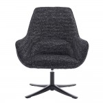 TIFFANY ΠΟΛΥΘΡΟΝΑ ΠΕΡΙΣΤΡΕΦΟΜΕΝΗ ΜΑΥΡΟ ΜΕ PATTERN 80x75x90cm c543214