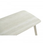 JOIN ME ΤΡΑΠΕΖΙ BEIGE ΜΕ ΟΨΗ ΜΑΡΜΑΡΟΥ 120x70x76 5cm c543227