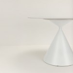 ATRIUM ΤΡΑΠΕΖΙ ΛΕΥΚΟ ΜΕ ΟΨΗ ΜΑΡΜΑΡΟΥ 110x110x76cm c543229