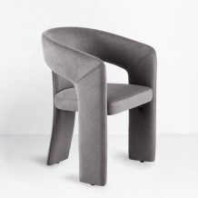 COCO ΚΑΡΕΚΛΑ ΠΟΛΥΘΡΟΝΑ ΓΚΡΙ ΣΚΟΥΡΟ 60x56x81cm c543233