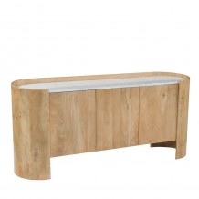 DON ΜΠΟΥΦΕΣ 3ΠΟΡΤΕΣ ΦΥΣΙΚΟ ΛΕΥΚΟ 165x45x75cm c543236