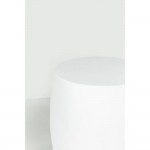 LITHOS OVAL SIDE TABLE ΛΕΥΚΟ 62x43 5x53cm c543244
