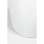 LITHOS OVAL SIDE TABLE ΛΕΥΚΟ 62x43 5x53cm c543244