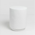 LITHOS ROUND SIDE TABLE ΛΕΥΚΟ 35 5x35 5x45cm c543245