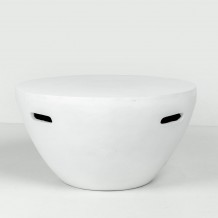 LITHOS CENTRAL COFFEE TABLE ΛΕΥΚΟ 68x68x36cm c543247