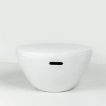 LITHOS CENTRAL COFFEE TABLE ΛΕΥΚΟ 68x68x36cm c543247