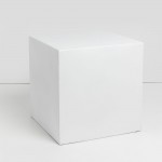 LITHOS SQUARE SIDE TABLE ΛΕΥΚΟ 55 5x55 5x57cm c543248