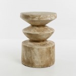 SANDY SIDE TABLE ΚΑΦΕ ΑΝΟΙΧΤΟ 38 5x38 5x51cm c543250