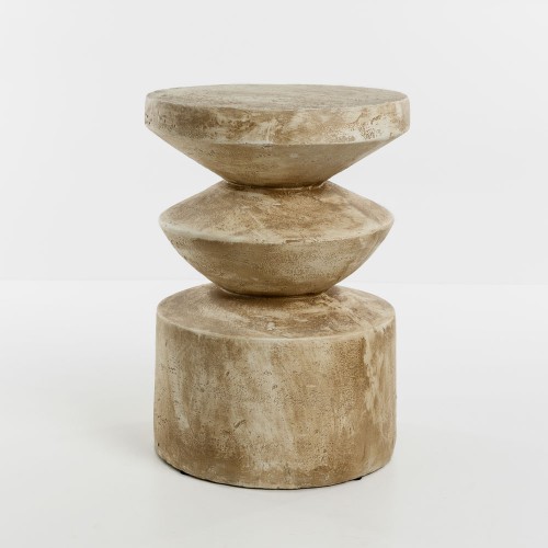 SANDY SIDE TABLE ΚΑΦΕ ΑΝΟΙΧΤΟ 38 5x38 5x51cm c543250