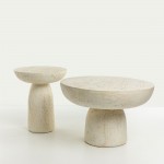 POROS SIDE TABLE BEIGE 40x40x46 3cm c543251