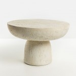 POROS COFFEE TABLE BEIGE 65x65x43cm c543252
