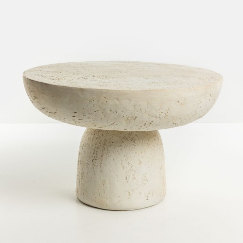 POROS COFFEE TABLE BEIGE 65x65x43cm c543252