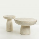 POROS COFFEE TABLE BEIGE 65x65x43cm c543252