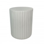 RAIL WHITE SIDE TABLE ΛΕΥΚΟ 40x40x47cm c543256