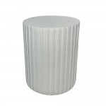 RAIL WHITE SIDE TABLE ΛΕΥΚΟ 40x40x47cm c543256