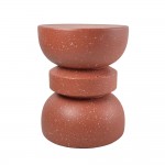 TERRACOTTA SIDE TABLE TERRAZZO TERRACOTTA 36x36 5x46cm c543259