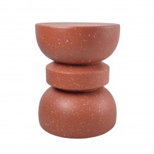 TERRACOTTA SIDE TABLE TERRAZZO TERRACOTTA 36x36 5x46cm c543259