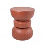 TERRACOTTA SIDE TABLE TERRAZZO TERRACOTTA 36x36 5x46cm c543259