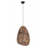 ΦΩΤΙΣΤΙΚΟ ΟΡΟΦΗΣ ΜΕ ΟΨΗ ΠΕΤΡΑΣ STONER S HM4417 03 ΓΚΡΙ ΚΑΦΕ-- 37x30x45Υεκ c543317