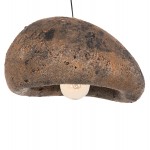 ΦΩΤΙΣΤΙΚΟ ΟΡΟΦΗΣ ΜΕ ΟΨΗ ΠΕΤΡΑΣ STONER M HM4418 03 ΓΚΡΙ ΚΑΦΕ--55x45x40Υεκ c543318