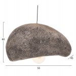 ΦΩΤΙΣΤΙΚΟ ΟΡΟΦΗΣ ΜΕ ΟΨΗ ΠΕΤΡΑΣ STONER M HM4418 04 ΓΚΡΙ--55x45x40Υεκ c543319