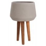 ΓΛΑΣΤΡΑ ΕΣΩΤ ΧΩΡΟΥ QUAN HM4680 03L FIBER CEMENT ΓΚΡΙ--ΒΑΣΗ TEAK Φ38x62Υεκ c543373