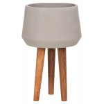 ΓΛΑΣΤΡΑ ΕΣΩΤ ΧΩΡΟΥ QUAN HM4680 03L FIBER CEMENT ΓΚΡΙ--ΒΑΣΗ TEAK Φ38x62Υεκ c543373