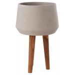 ΓΛΑΣΤΡΑ ΕΣΩΤ ΧΩΡΟΥ QUAN HM4680 03L FIBER CEMENT ΓΚΡΙ--ΒΑΣΗ TEAK Φ38x62Υεκ c543373