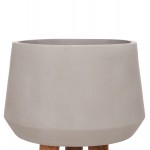 ΓΛΑΣΤΡΑ ΕΣΩΤ ΧΩΡΟΥ QUAN HM4680 03L FIBER CEMENT ΓΚΡΙ--ΒΑΣΗ TEAK Φ38x62Υεκ c543373