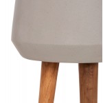 ΓΛΑΣΤΡΑ ΕΣΩΤ ΧΩΡΟΥ QUAN HM4680 03L FIBER CEMENT ΓΚΡΙ--ΒΑΣΗ TEAK Φ38x62Υεκ c543373