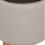 ΓΛΑΣΤΡΑ ΕΣΩΤ ΧΩΡΟΥ QUAN HM4680 03L FIBER CEMENT ΓΚΡΙ--ΒΑΣΗ TEAK Φ38x62Υεκ c543373