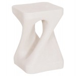 ΣΚΑΜΠΟ ΤΕΤΡΑΓΩΝΟ SANTORINI HM18337 ΠΟΛΥΡΗΤΙΝΗ--ΥΠΟΛΕΥΚΟ ΧΡΩΜΑ 30x30x45Yεκ c543376