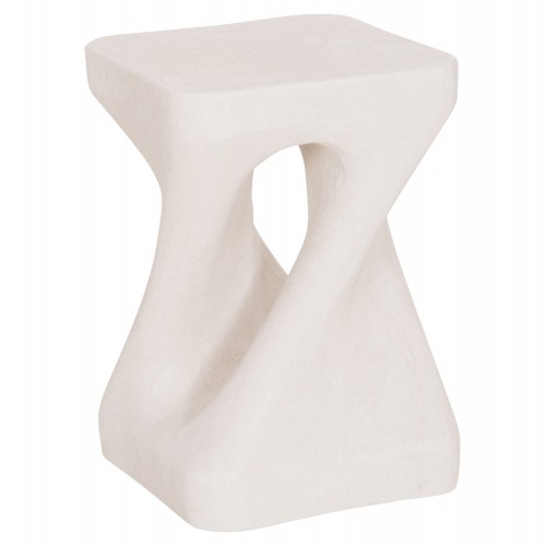 ΣΚΑΜΠΟ ΤΕΤΡΑΓΩΝΟ SANTORINI HM18337 ΠΟΛΥΡΗΤΙΝΗ--ΥΠΟΛΕΥΚΟ ΧΡΩΜΑ 30x30x45Yεκ c543376