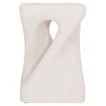 ΣΚΑΜΠΟ ΤΕΤΡΑΓΩΝΟ SANTORINI HM18337 ΠΟΛΥΡΗΤΙΝΗ--ΥΠΟΛΕΥΚΟ ΧΡΩΜΑ 30x30x45Yεκ c543376