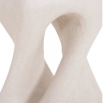 ΣΚΑΜΠΟ ΤΕΤΡΑΓΩΝΟ SANTORINI HM18337 ΠΟΛΥΡΗΤΙΝΗ--ΥΠΟΛΕΥΚΟ ΧΡΩΜΑ 30x30x45Yεκ c543376