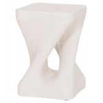 ΣΚΑΜΠΟ ΤΕΤΡΑΓΩΝΟ SANTORINI HM18337 ΠΟΛΥΡΗΤΙΝΗ--ΥΠΟΛΕΥΚΟ ΧΡΩΜΑ 30x30x45Yεκ c543376