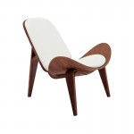 Πολυθρόνα Vilma pakoworld PU μπεζ- plywood καρυδί 90x76 5x74 5εκ c543492
