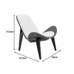Πολυθρόνα Vilma pakoworld PU μπεζ- plywood καρυδί 90x76 5x74 5εκ c543492