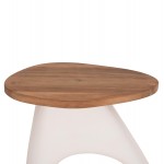 ΒΟΗΘΗΤΙΚΟ ΤΡΑΠΕΖΙ AIDA HM4692 02 FIBER CEMENT ΛΕΥΚΟ--ΞΥΛΟ TEAK TOP 47x60x59Υεκ c543552