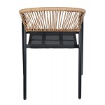 ΠΟΛΥΘΡΟΝΑ HOMAN HM6430 03 ΜΑΥΡΟ ΜΕΤΑΛΛΟ TEXTILENE--ΜΠΕΖ P E RATTAN 53 5x62x75Υεκ c543554