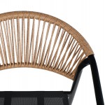 ΠΟΛΥΘΡΟΝΑ HOMAN HM6430 03 ΜΑΥΡΟ ΜΕΤΑΛΛΟ TEXTILENE--ΜΠΕΖ P E RATTAN 53 5x62x75Υεκ c543554