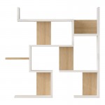 Ραφιέρα τοίχου Maze pakoworld λευκό με oak 93 3x14 5x90εκ c543637