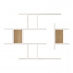 Ραφιέρα τοίχου Ledia pakoworld λευκό με oak 110 6x14 5x78εκ c543639