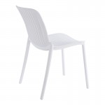 Καρέκλα Teragi στοιβαζόμενη pakoworld pp με UV protection λευκή 58x43 5x82εκ c543643