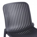 Καρέκλα Teragi στοιβαζόμενη pakoworld pp με UV protection ανθρακί 58x43 5x82εκ c543645